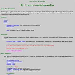 photo of BCGA website that is still online.
